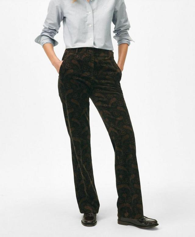 Trousers in Paisley Corduroy Product Image