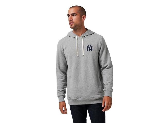 TravisMathew New York Yankees Cloud Hoodie (Heather Grey) Men's Sweatshirt Product Image