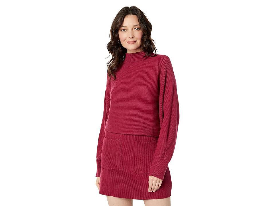 en saison Lisette Pullover Sweater (Fuchsia) Women's Clothing product image