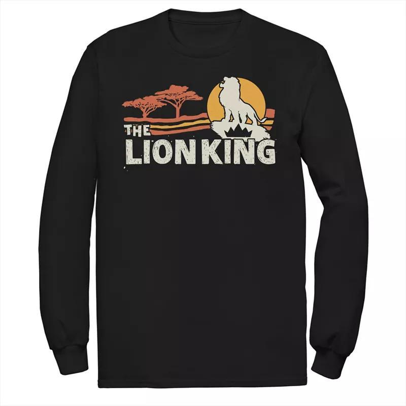 Disneys The Lion King Mens Savannah Sunrise Long Sleeve Graphic Tee Product Image