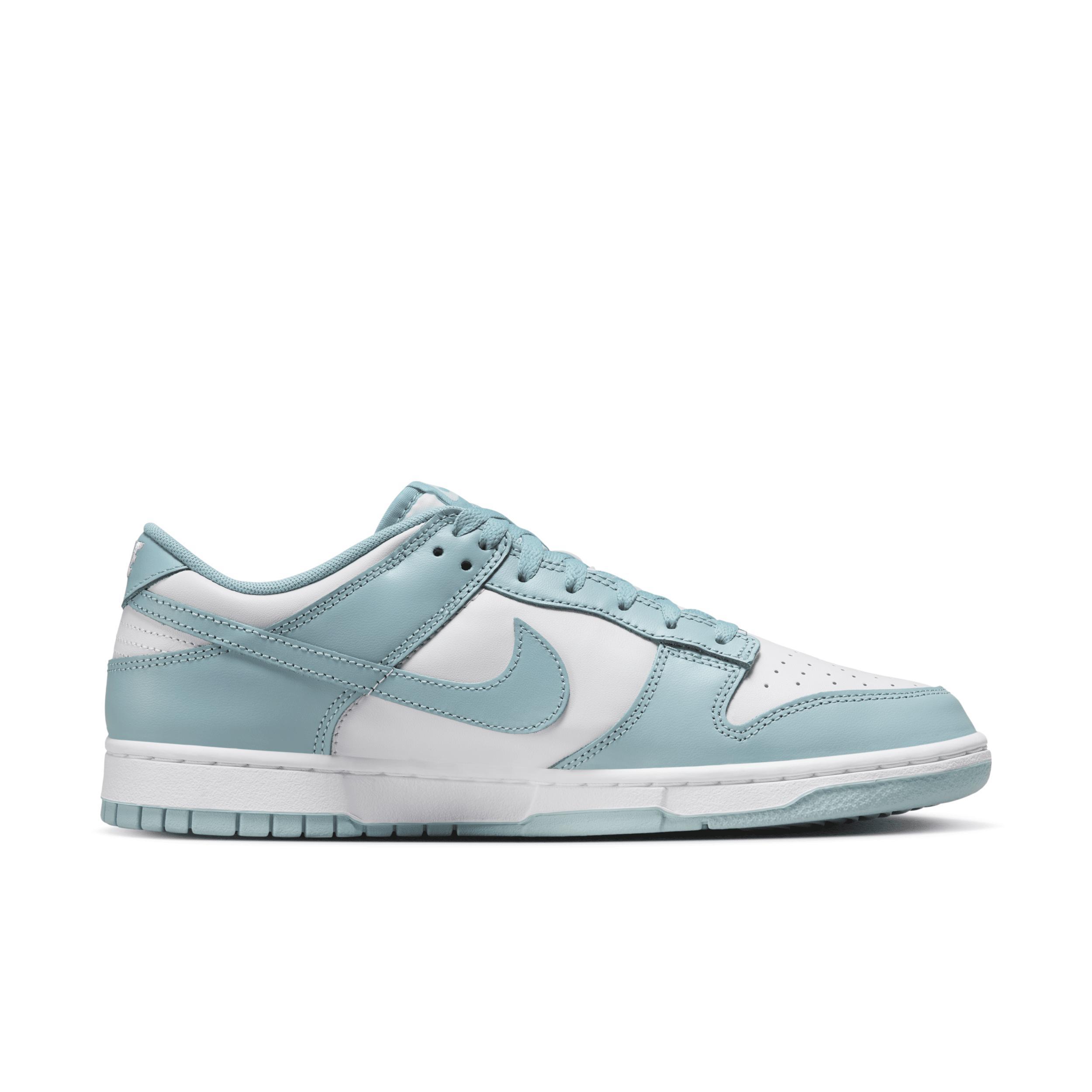 Nike Mens Nike Dunk Low - Mens Shoes White/Teal/White Product Image