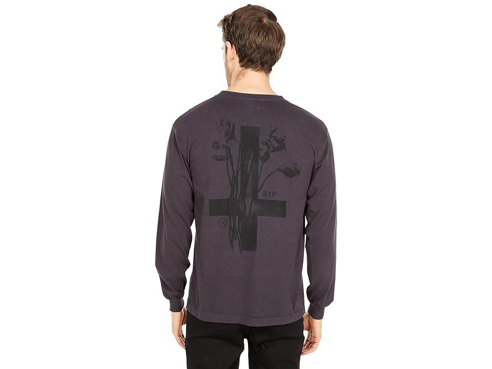 FACT. Crucifix Long Sleeve T-Shirt (Asphalt) Men's Clothing Product Image