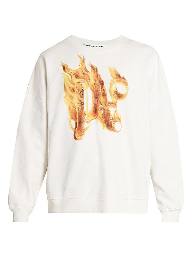 Mens Burning Monogram Cotton Sweatshirt Product Image