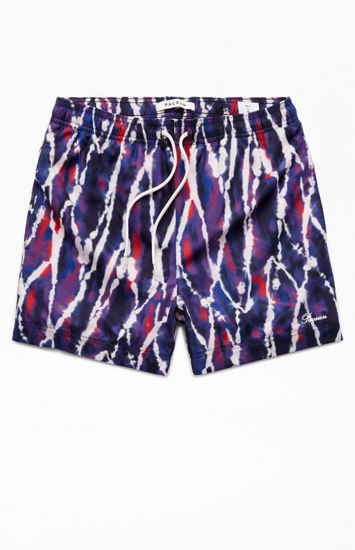 Men's XYZ AOP 4.5" Swim Trunks - Product Image