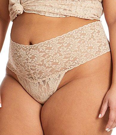 Hanky Panky Plus Retro Lace Thong Product Image