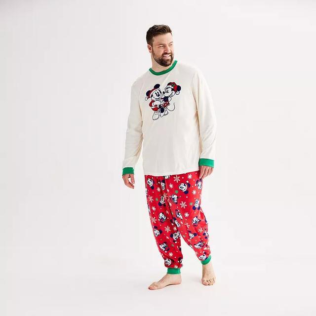 Disneys Mickey Mouse Big & Tall Pajama Top & Pajama Bottoms Set by Jammies For Your Families, Mens Product Image