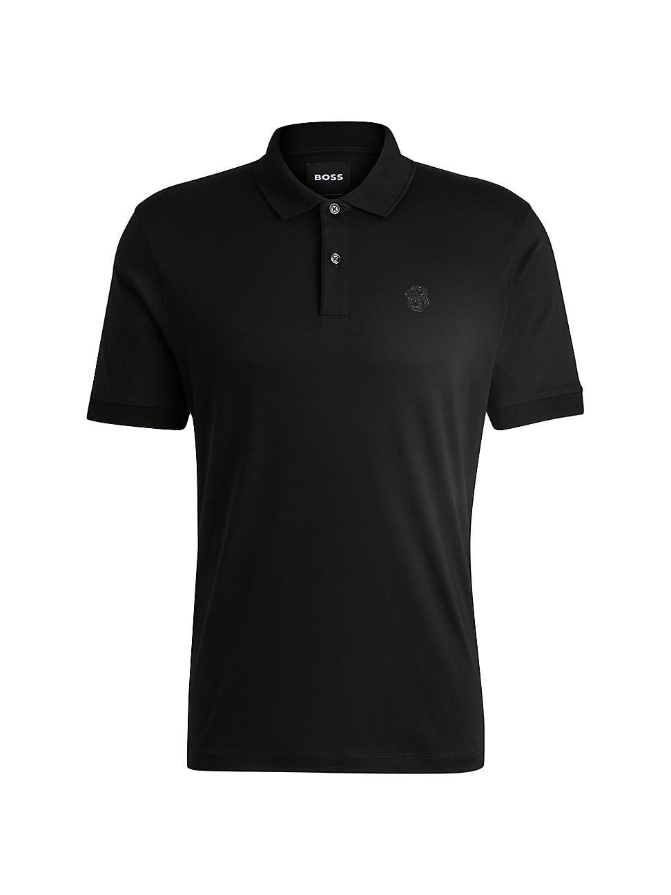 Mens Mercerized-Cotton Polo Shirt Product Image