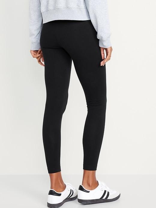 Mid-Rise Jersey Crop Legging Product Image