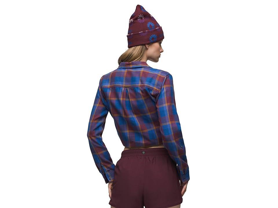 Prana Alfie Flannel (Rich Sapphire) Women's Clothing Product Image