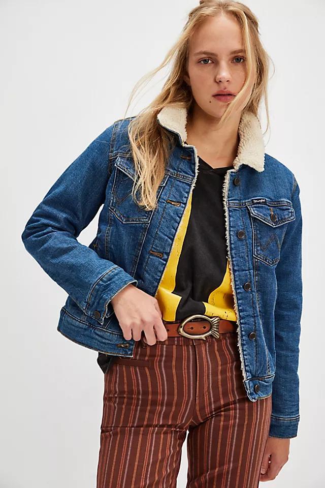 Wrangler Western Sherpa Denim Jacket Product Image