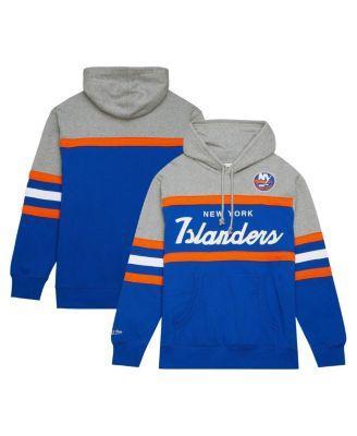 Mens Mitchell & Ness Royal New York Islanders Head Coach Pullover Hoodie - Royal Product Image