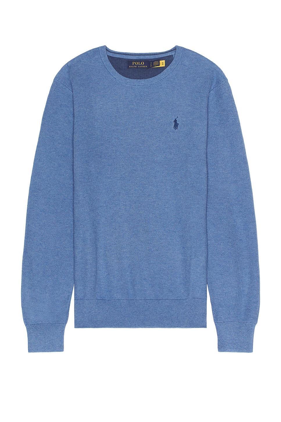 Polo Ralph Lauren Long Sleeve Sweater in Blue Product Image