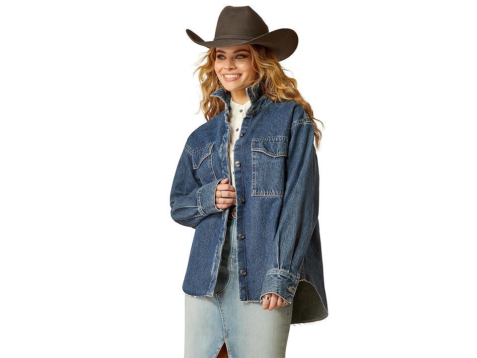 Ariat Denim Shirt Jacket (Hesperia) Women's Clothing Product Image