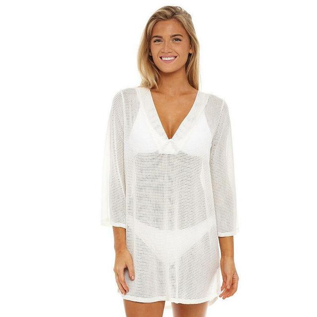 Womens Jordan Taylor Bell-Sleeve Swim Cover-Up Tunic Product Image