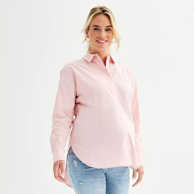 Maternity Sonoma Goods For Life Button Down Shirt, Womens Product Image