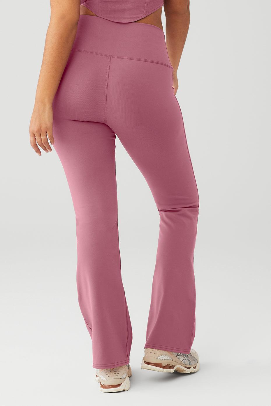 Alo Yoga | Airbrush High-Waist 7/8 Bootcut Legging Pink Product Image