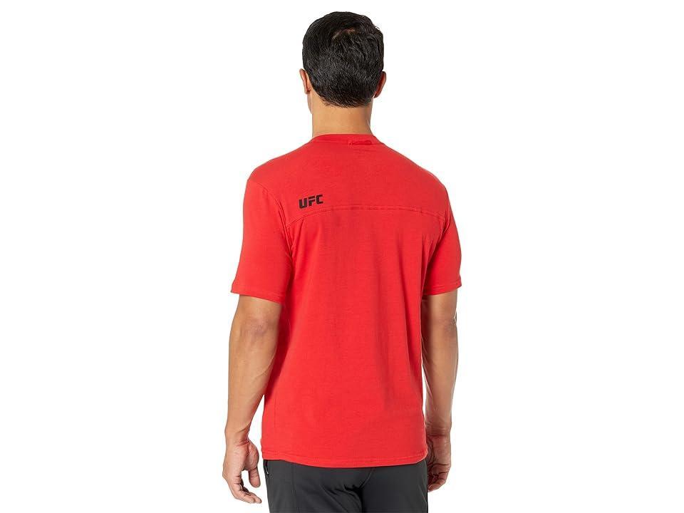 UFC Short Sleeve Crew Neck Tee (Red) Men's Clothing Product Image