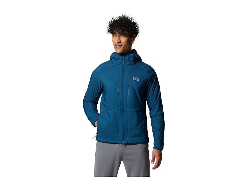 Mountain Hardwear Kor Airshell Warm Jacket (Dark Caspian) Men's Clothing Product Image