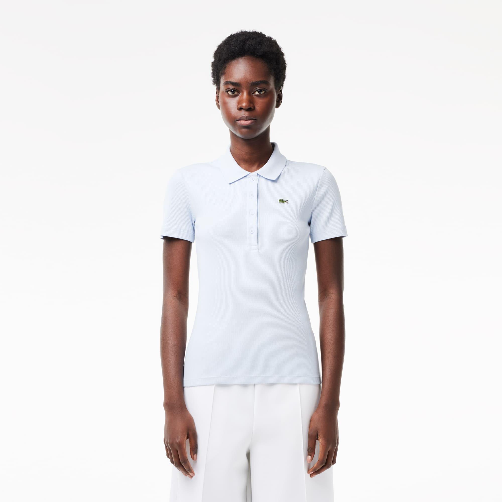 L.12.D Slim Fit Ribbed Cotton Polo Shirt Product Image