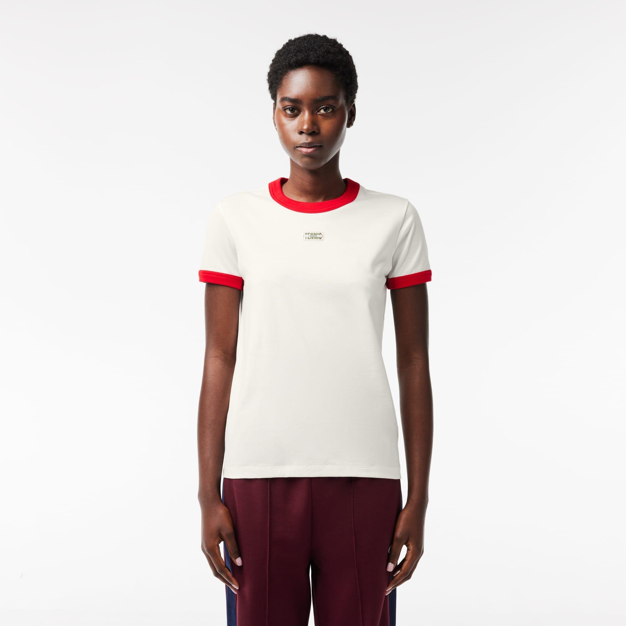 Women's Slim Fit Cotton Tennis T-Shirt Product Image