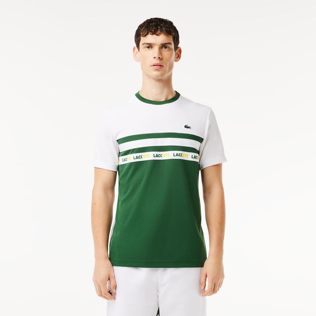 Ultra-Dry Logo Stripe Piqué Tennis T-shirt Product Image