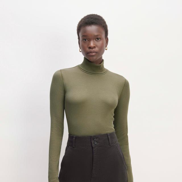 Womens Luxe Micro-Rib Turtleneck Sweater by Everlane Product Image