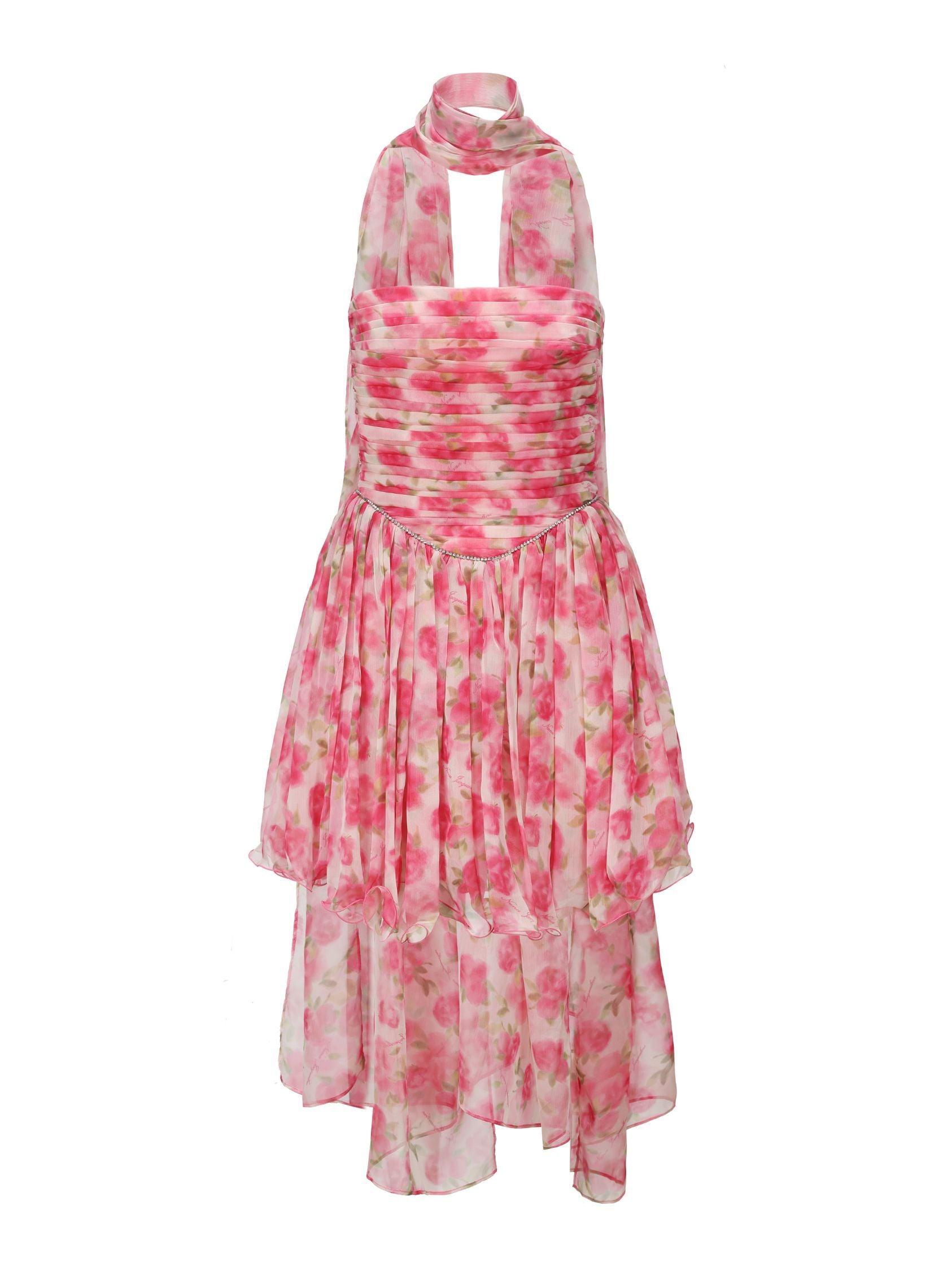 Chloe Dress (Pink Print) Product Image