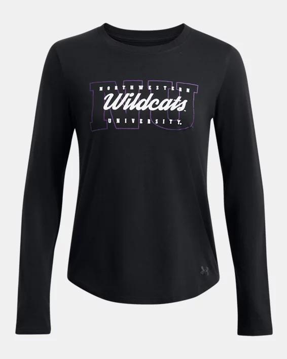 Women's UA Performance Cotton Collegiate Long Sleeve Product Image