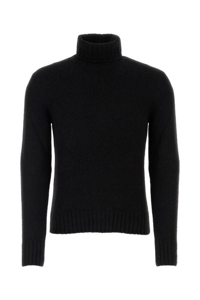 TOM FORD Man Black Cashmere Blend Sweater Product Image