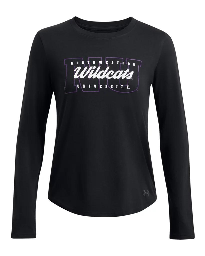 Women's UA Performance Cotton Collegiate Long Sleeve Product Image