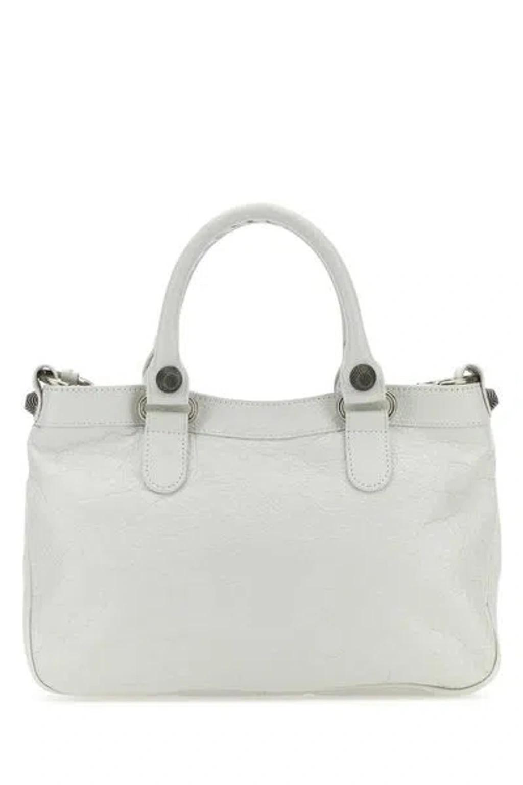 BALENCIAGA Handbags In White Product Image