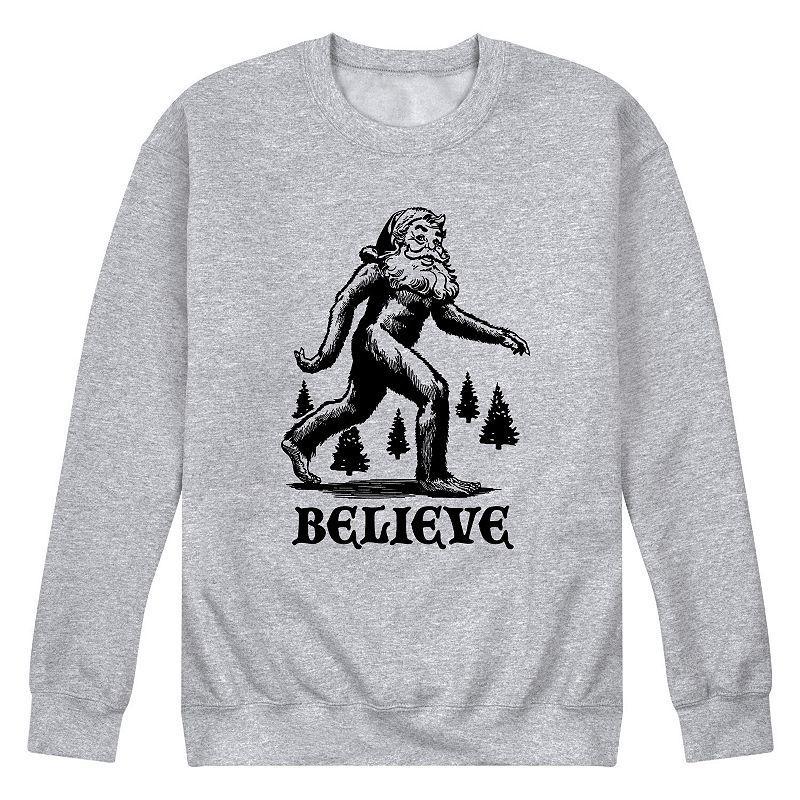 Mens Believe Sweatshirt Athletic Grey Product Image