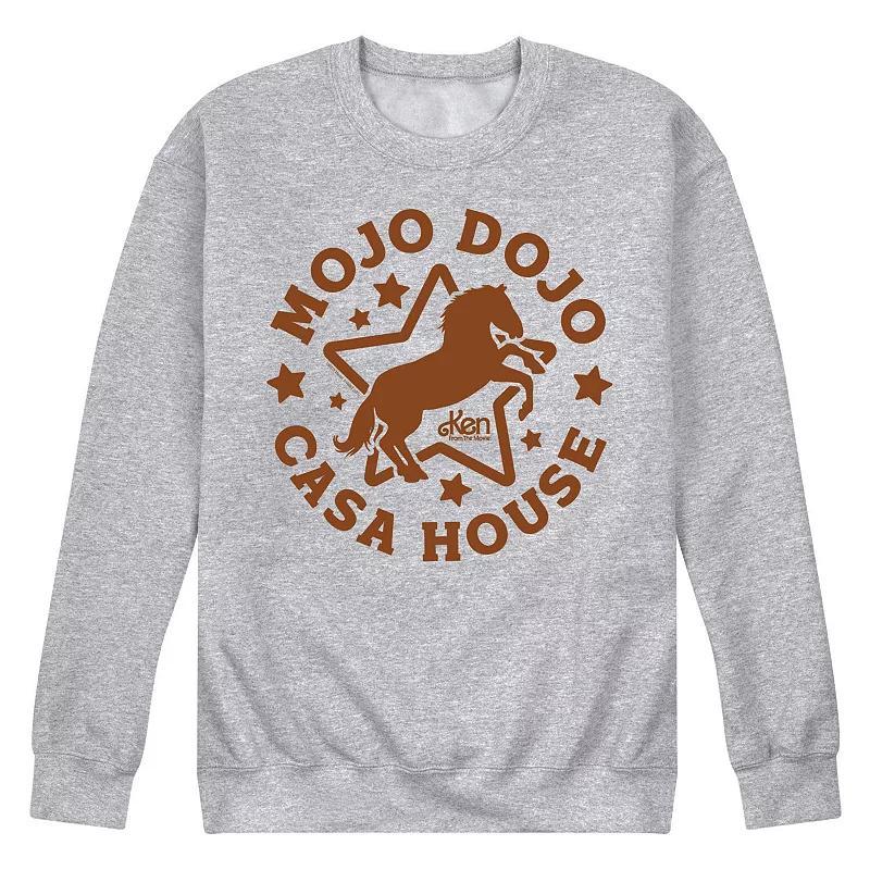 Mens Barbie The Movie Mojo Dojo Casa House Fleece Sweatshirt Grey Gray Product Image