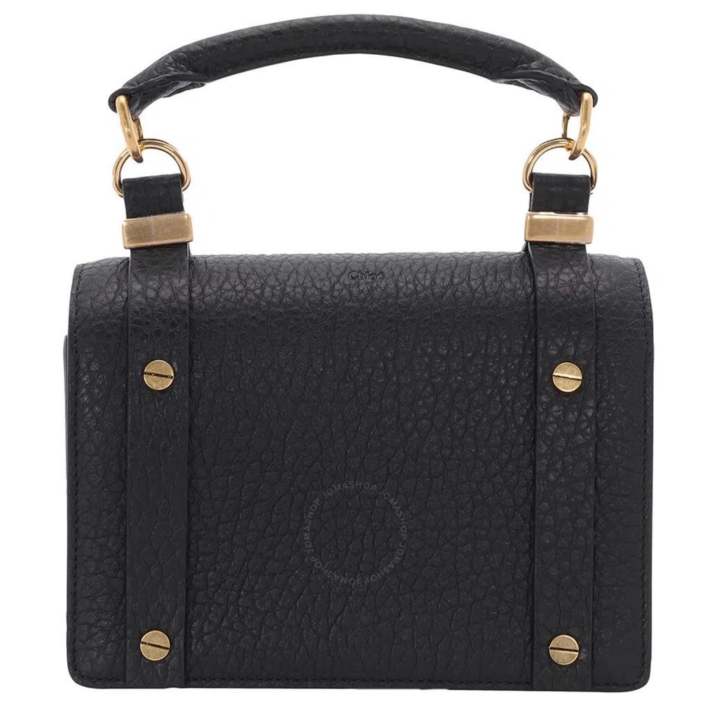 Chloe Black Ladies Ora Flap Top Handle Bag Product Image