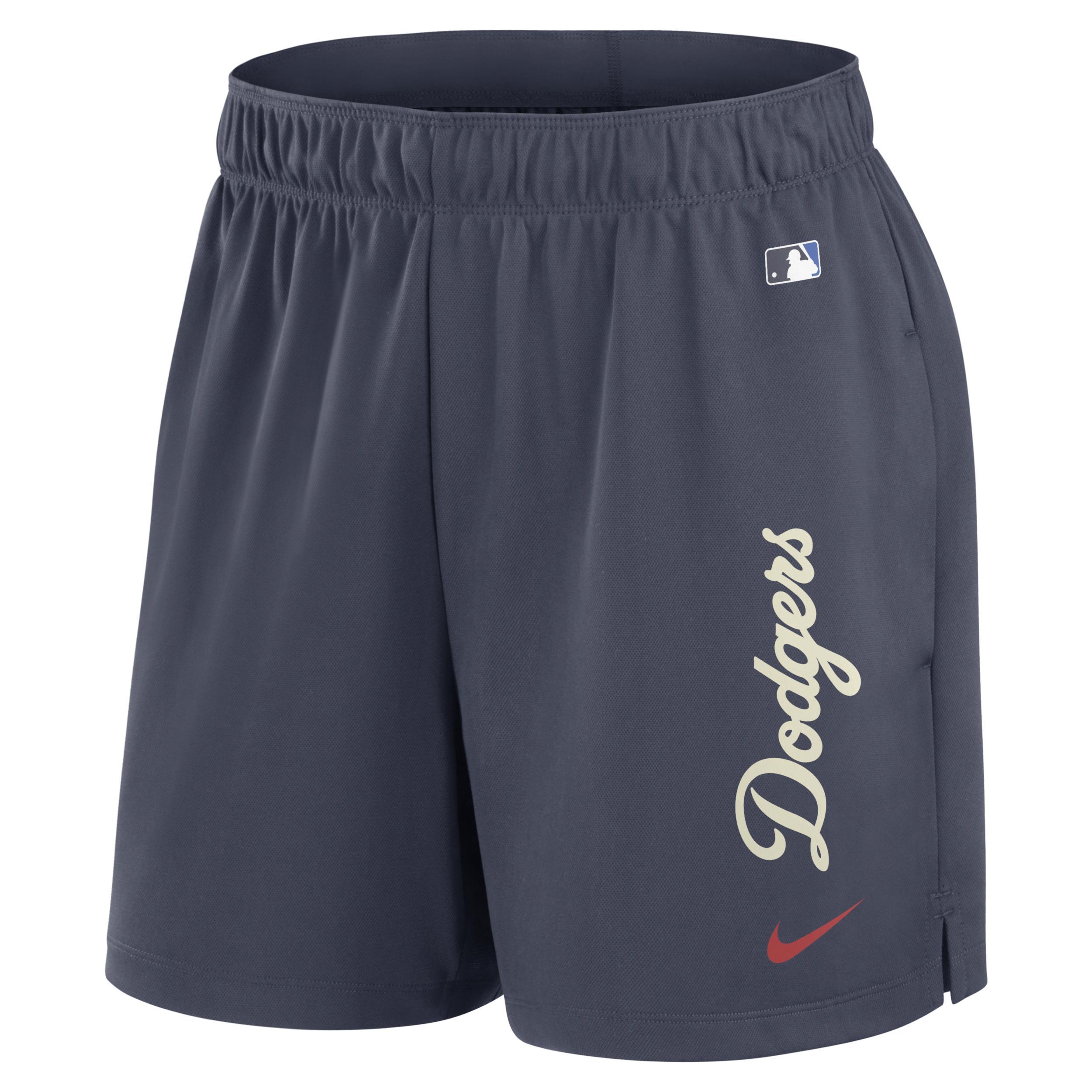 Los Angeles Dodgers Authentic Collection City Connect Nike Womens Dri-FIT MLB Shorts Product Image