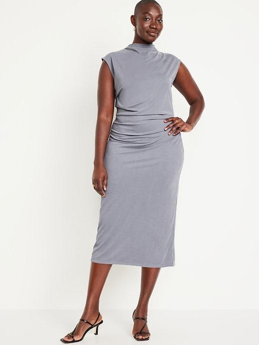 Ruched Midi Dress Product Image