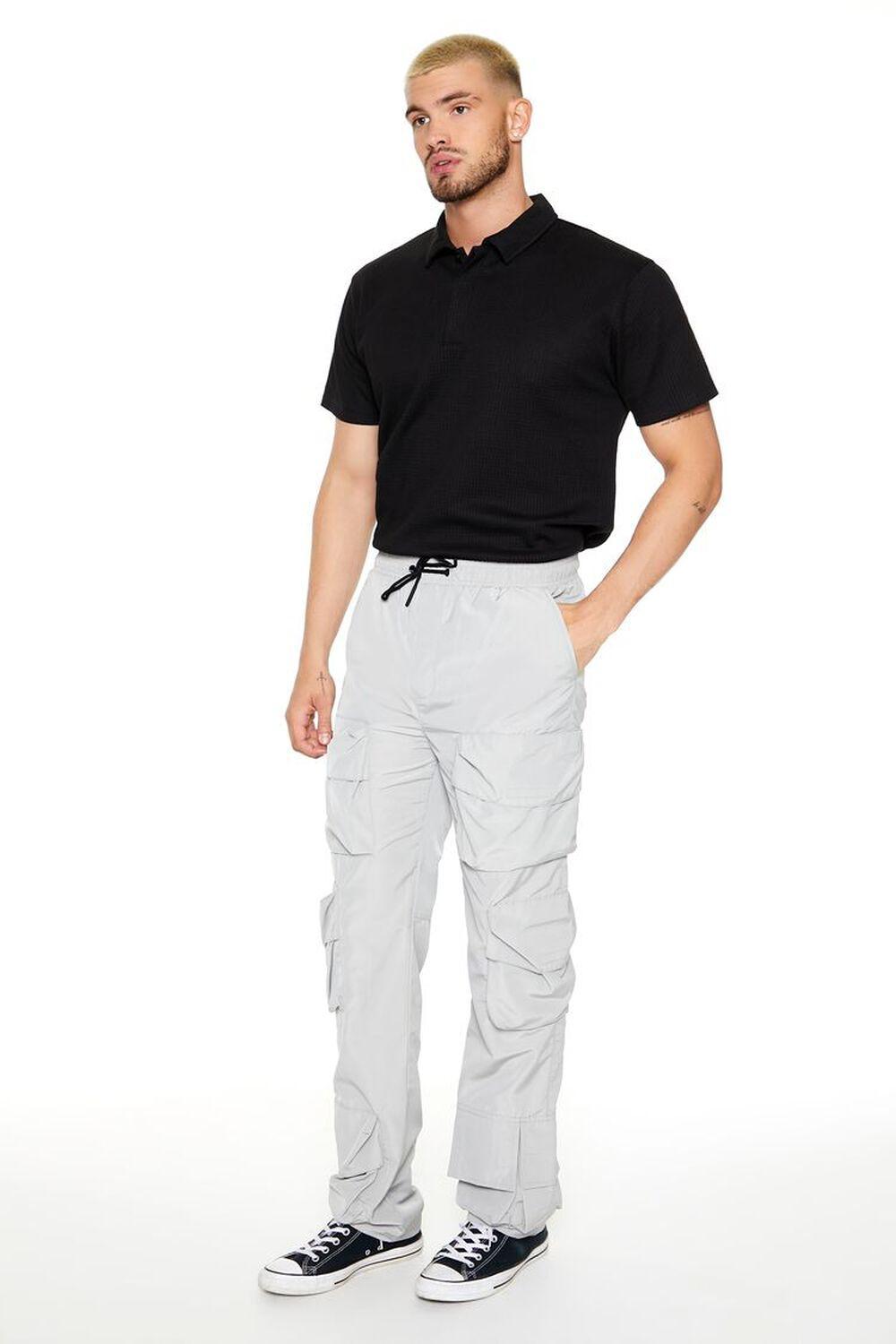 Slim-Fit Drawstring Cargo Pants | Forever 21 Product Image