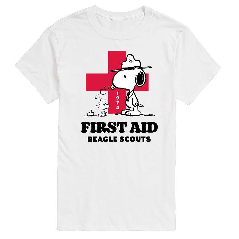 Mens Peanuts First Aid Beagle Scouts Graphic Tee Product Image