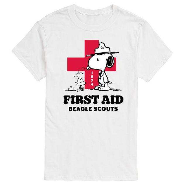 Mens Peanuts First Aid Beagle Scouts Graphic Tee Product Image