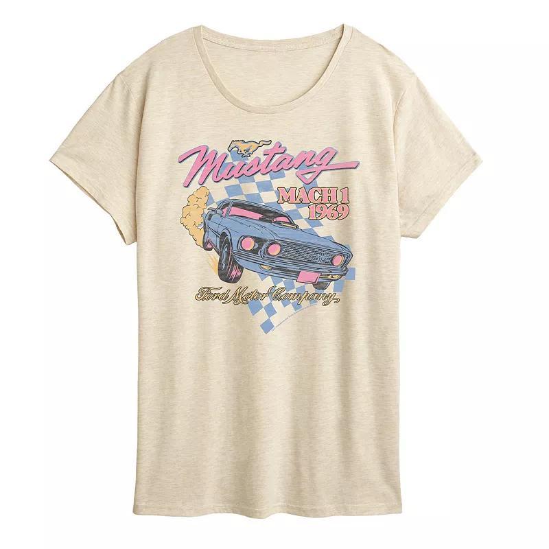 Womens Ford Mustang Mach 1 1969 Graphic Tee Product Image