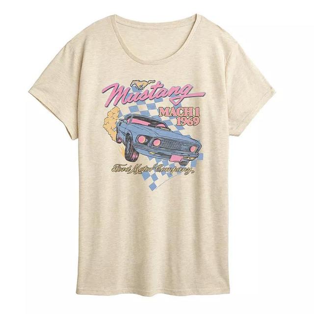 Womens Ford Mustang Mach 1 1969 Graphic Tee Product Image