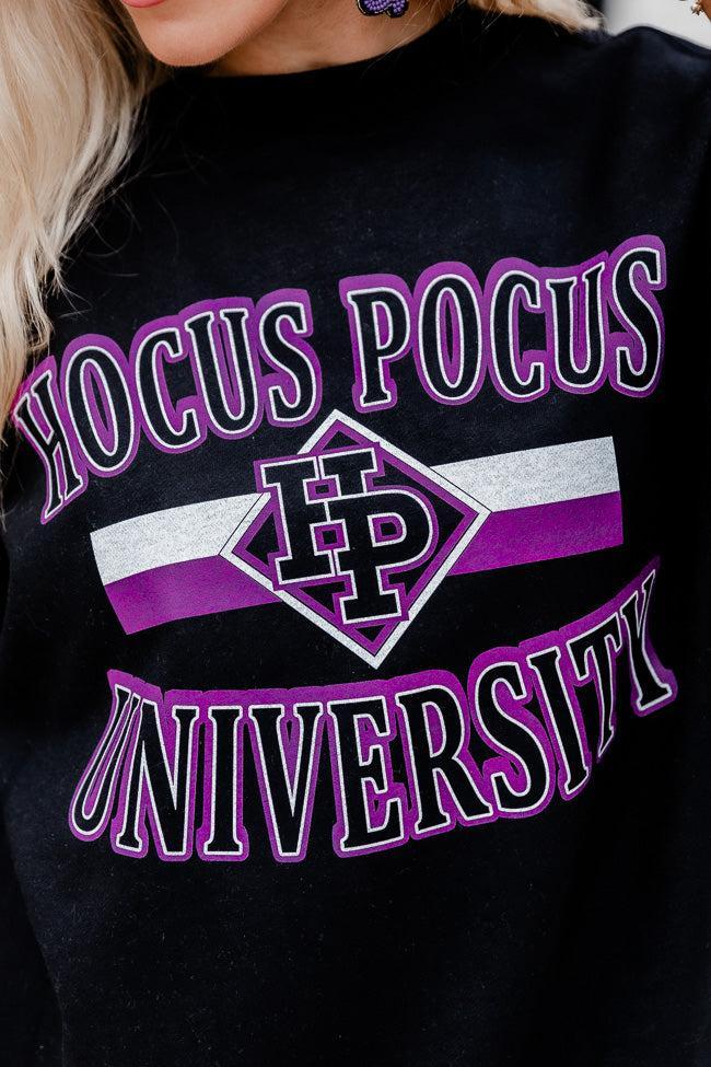 Hocus Pocus University Black Oversized Graphic Sweatshirt Product Image