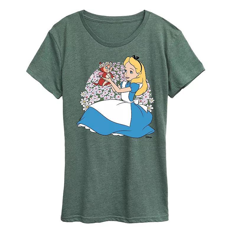 Disneys Alice in Wonderland Alice & Dinah Womens Graphic Tee Product Image