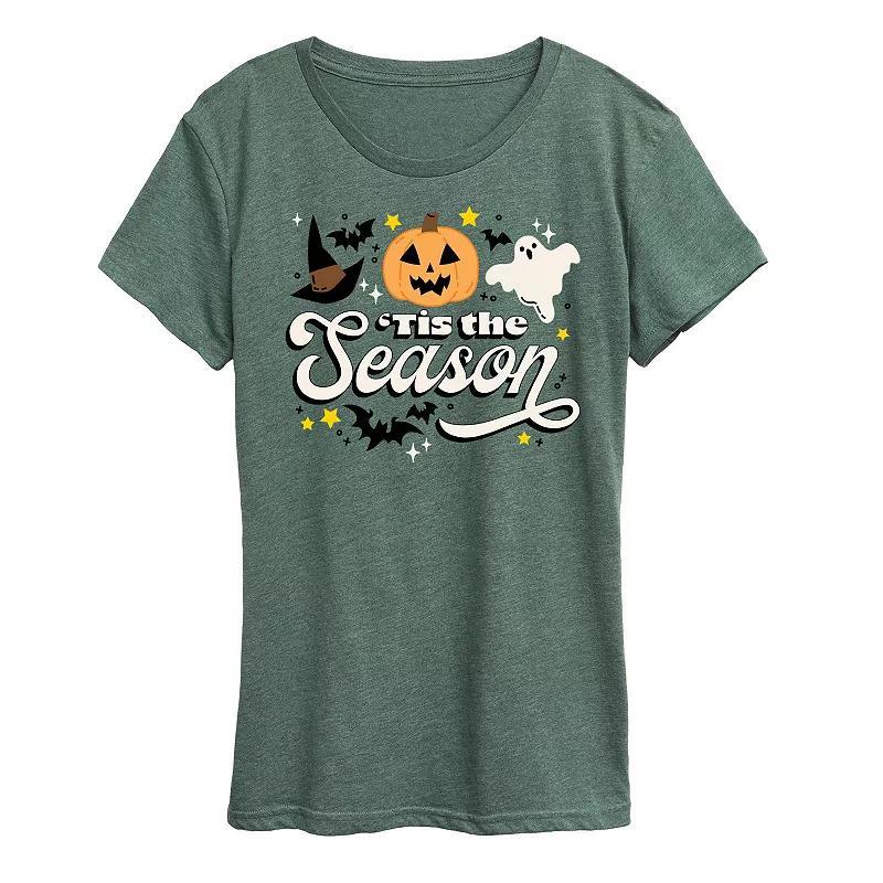 Instant Message Womens Womens Tee Shirts - Tis The Season Fall Ladies Graphic Tee - Women, Juniors, Plus & Petite Plus Product Image