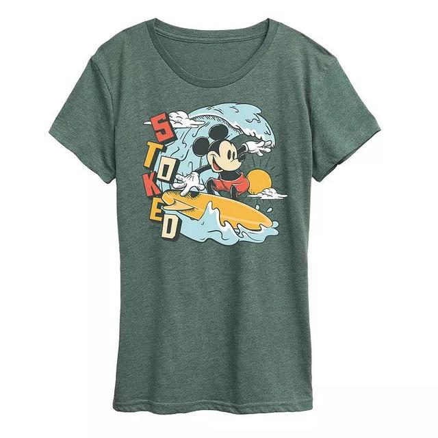 Disneys Mickey Mouse Womens Stoked Graphic Tee Product Image