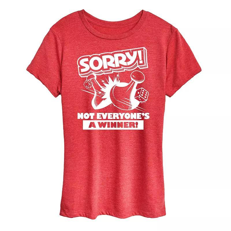 Womens Sorry Not Everyones A Winner Graphic Tee by Hasbro Blue Product Image