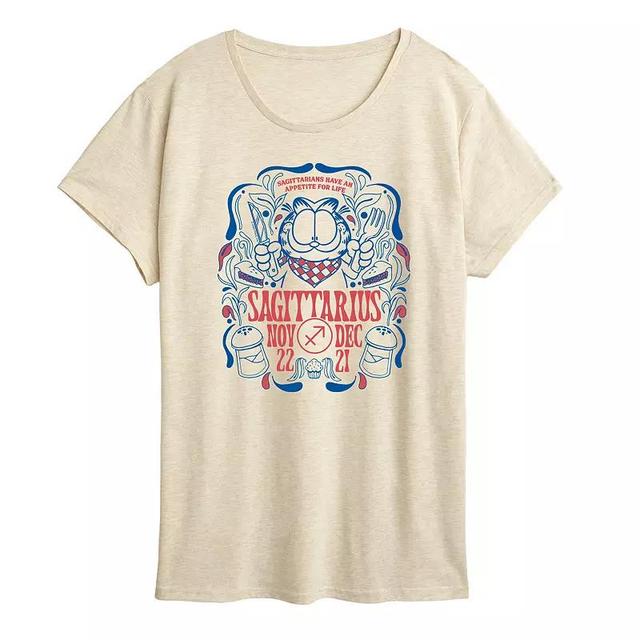 Womens Garfield Sagittarius Graphic Tee Product Image