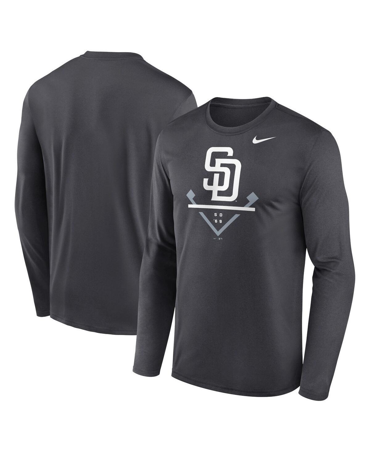 Mens Nike Anthracite San Diego Padres Icon Legend Performance Long Sleeve T-shirt Product Image