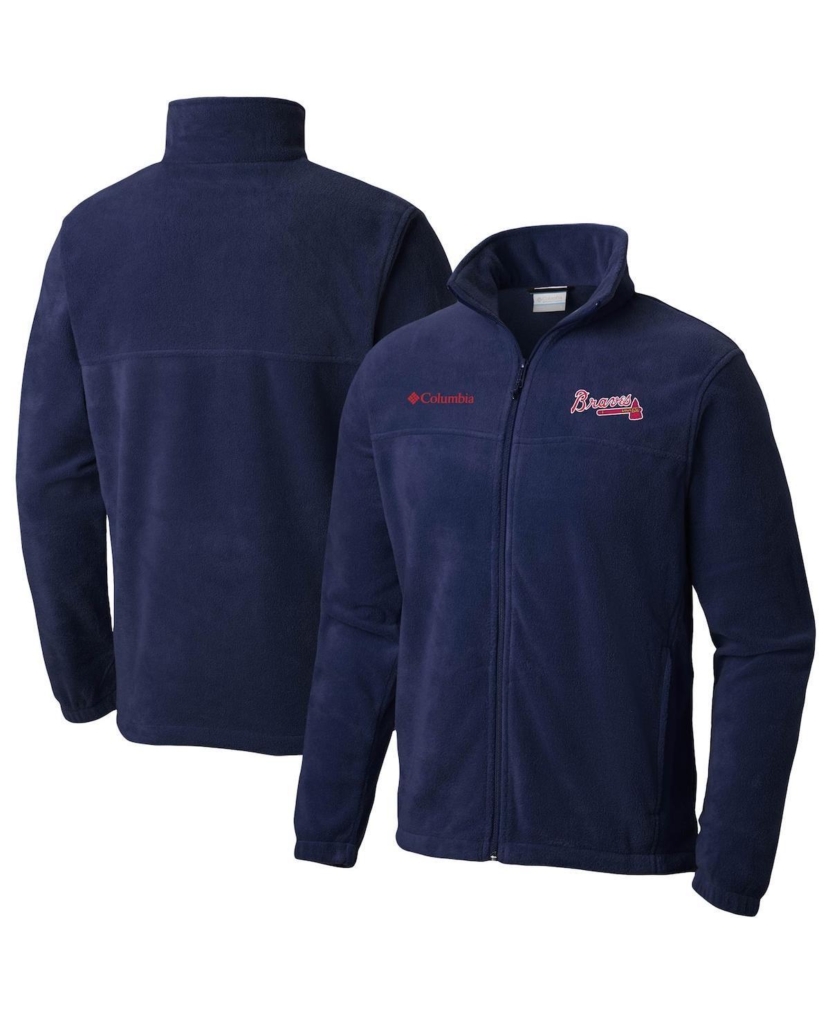 Mens Columbia Atlanta Braves Steens Mountain Full-Zip Jacket Blue Product Image