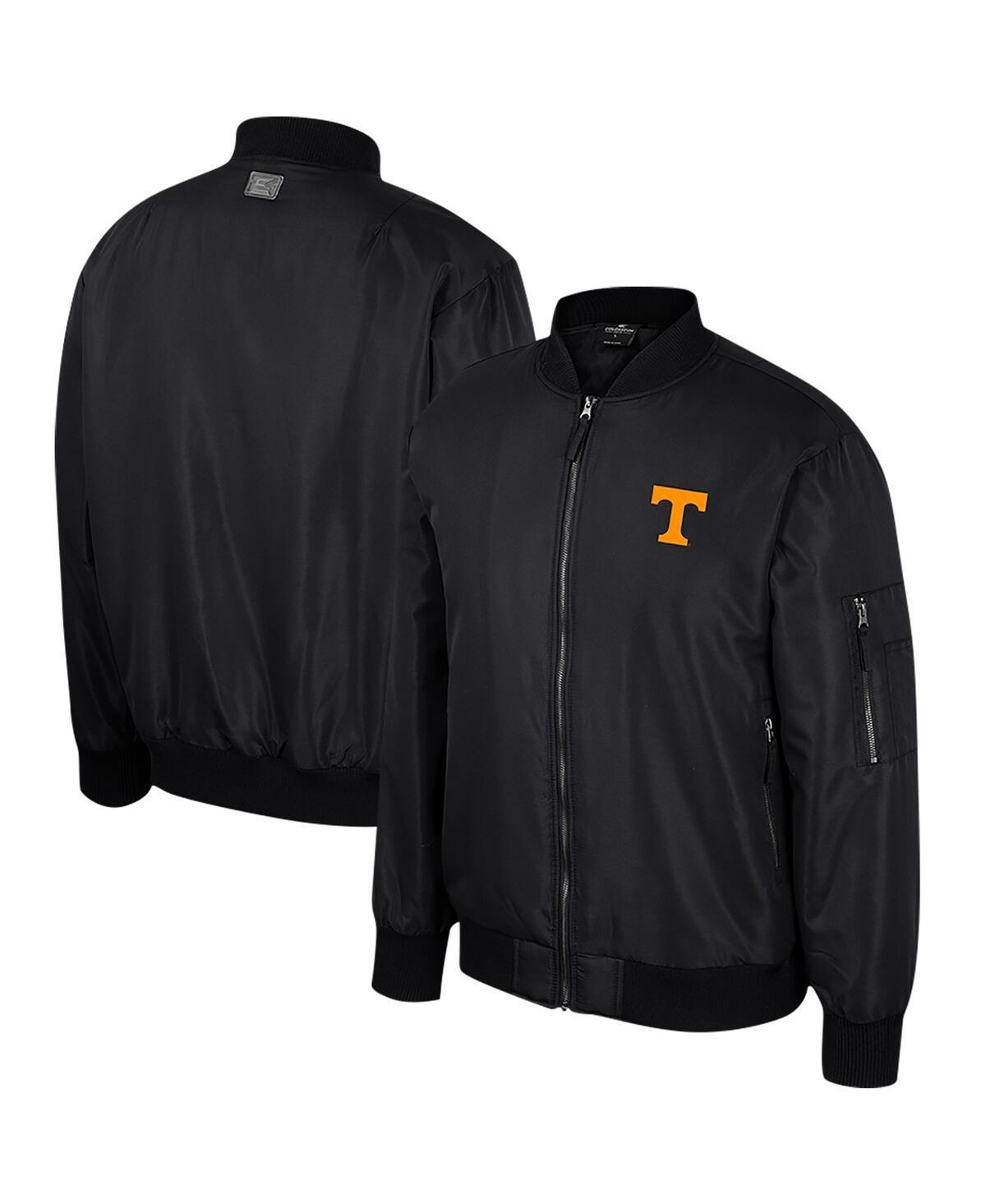 Mens Colosseum Black Tennessee Volunteers Full-Zip Bomber Jacket Product Image